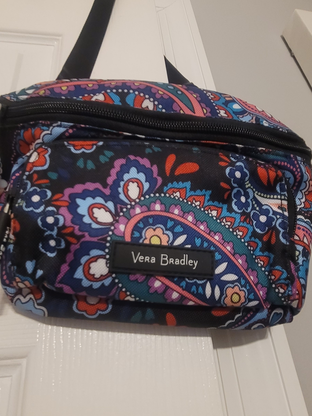 Vera Bradley Navy Purple Paisley Crossbody Bag